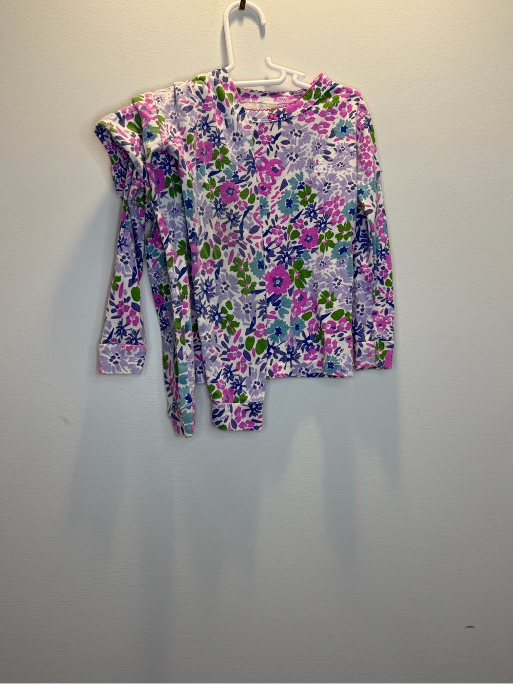 GAP Girls Floral Long Sleeve set - Purple, Pink & Green